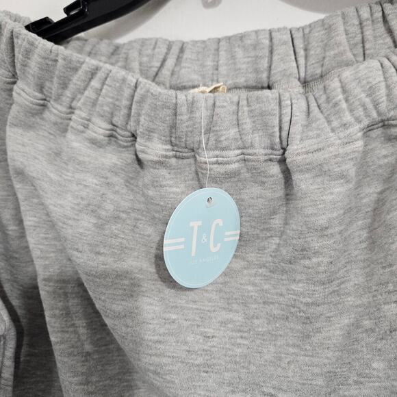 NWT! Cropped Off-the-Shoulder Grey Sweatshirt with Ballon Sleeves. Size M. - Picture 6 of 8